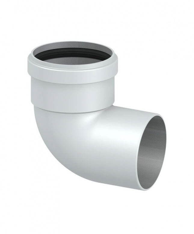 Stabile -  Curva 90° ø80 monoparete alluminio maschio-femmina