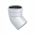 Stabile - Curva 45° ø80 monoparete alluminio maschio-femmina