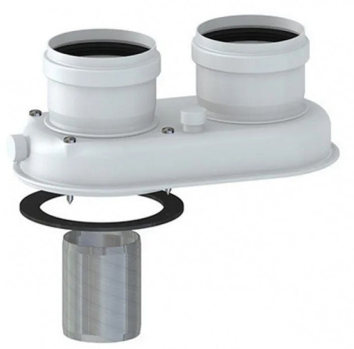 Stabile - Sdoppiatore monoblocco alluminio per caldaie convenzionali compatibile con Ferroli - Radiant - Aton