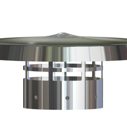 Stabile - Terminale cappello cinese inox ø100 per scarico fumi