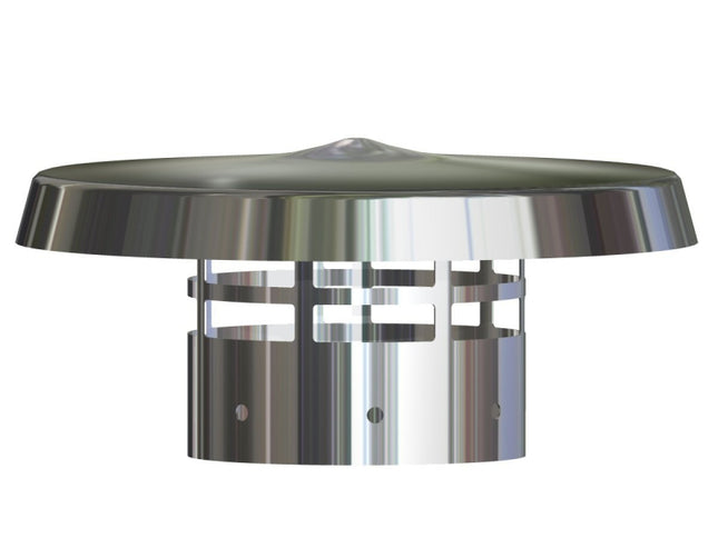 Stabile - Terminale cappello cinese inox ø100 per scarico fumi