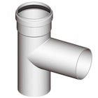 Raccordo a tee 90° ø80 monoparete alluminio per caldaie convenzionali (no condensazione)