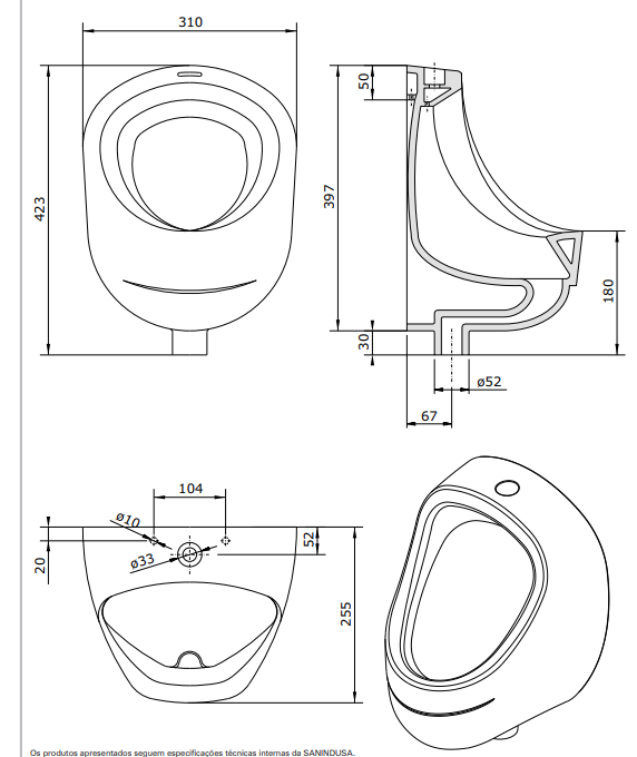 Orinatoio In Porcellana