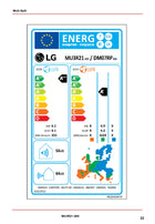 LG - Unità esterna inverter 1.000 Btu 3 attacchi gas R32 per multisplit