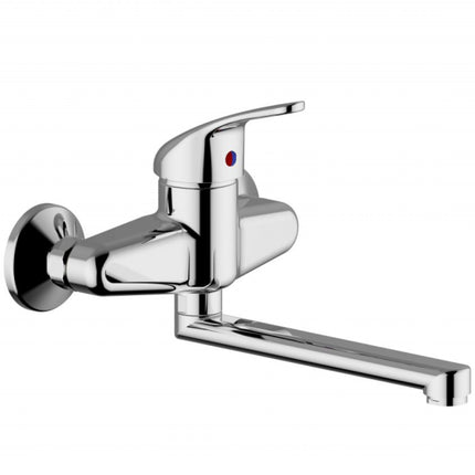 Teorema - Miscelatore Lavello A Muro Cromato - Serie: Golf Plus