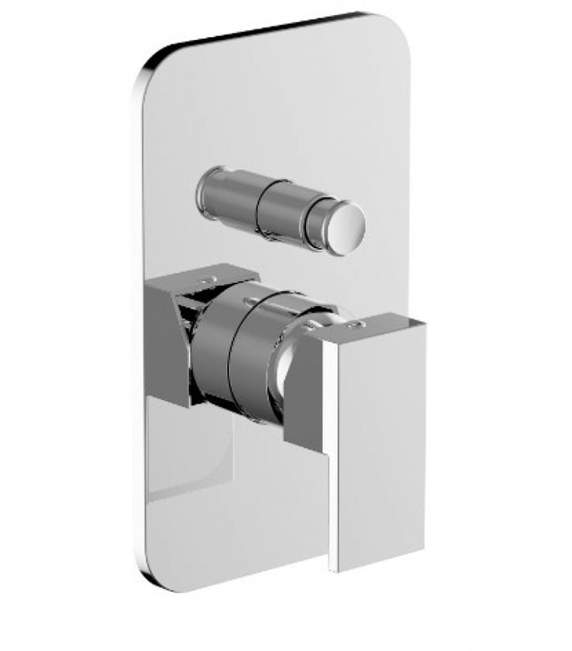 Teorema - Miscelatore Incasso Doccia Con Deviatore cromato Serie Pillar