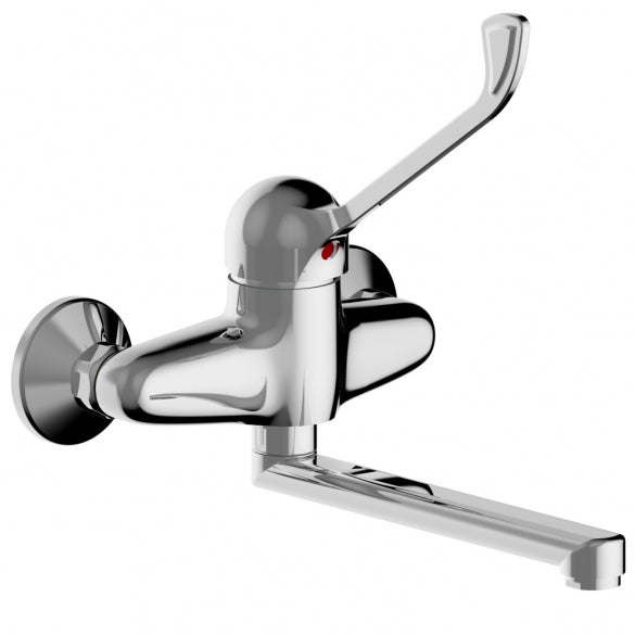 Miscelatore Lavello Gruppo A Muro Con Leva Clinica - Serie: Golf Plus