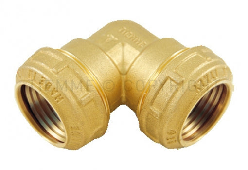 Raccordo Curvo Doppio ø50 Ottone Polietilene