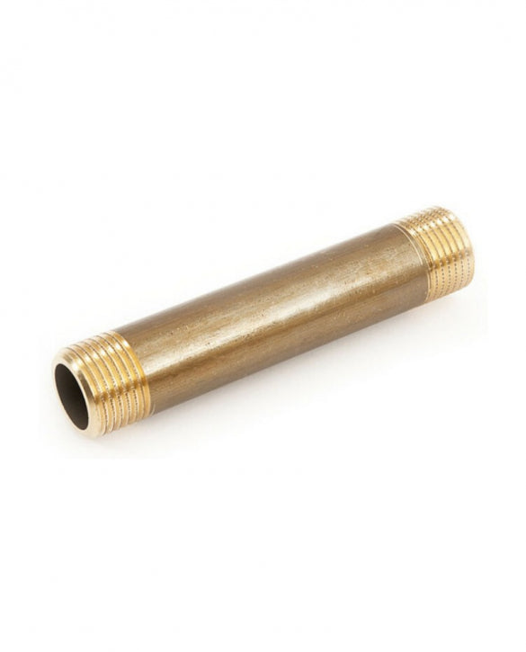 Tronchetto barilotto filettatura corta 1" 20 cm ottone giallo