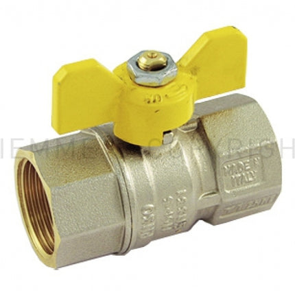 Tiemme - Valvola arresto a sfera gas 1/2" femmina-femmina passaggio standard