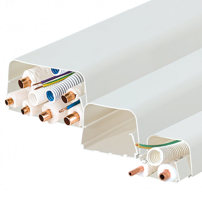 Vecamco - Canalina ø90x65 per condizionamento - Asta 2 metri