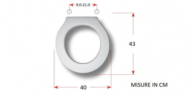 Azzurra - Coprivaso Frizionato Termoindurente - Serie: Vera 55