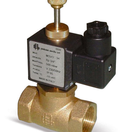 Elettrovalvola Gas 3/4"  - Normalmente Aperta - Con Bobina 220 V