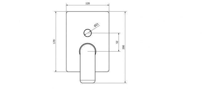 Teorema - Miscelatore Incasso Doccia Con Deviatore Cromato - Serie: Xs