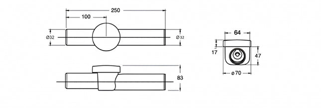 BONOMINI - Valvola Antiritorno Antireflusso In Abs ø32 Colore: Cromato