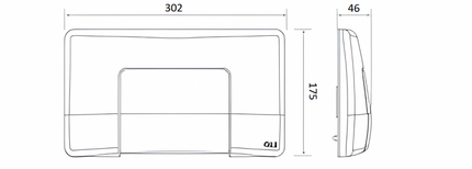 Oli - Placca comando per cassetta diamante monoscarico - Colore: Bianco