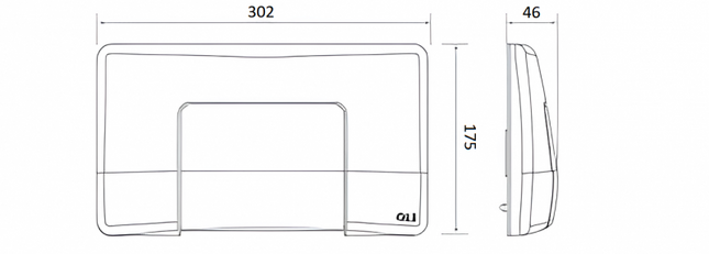 Oli - Placca comando per cassetta Diamante monoscarico - Colore: Cromo lucido