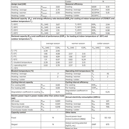 Ariston - Climatizzatore monosplit a parete inverter gas R32 - 9.000 Btu - Modello: ALYS C25