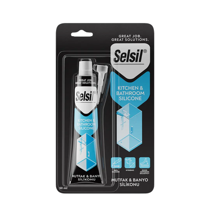 Silicone bianco per sanitari 50 ml in blister