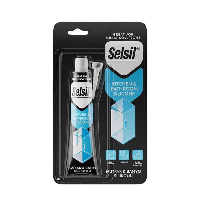 Silicone bianco per sanitari 50 ml in blister