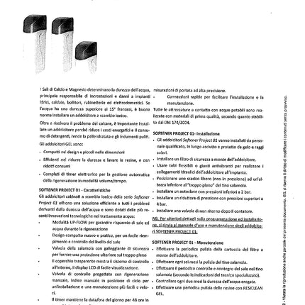 Gel - Addolcitore B-Soft Medium S 19 litri resina