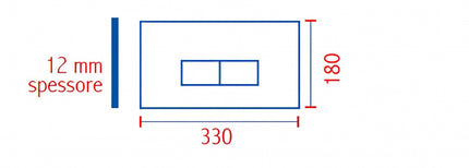 Pucciplast - Placca Eco 12 Mm Con Telaio + Sportello - Colore: Cromo