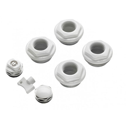 Kit Tappi E Riduzione Per Radiatore In Alluminio 1" X 1/2"