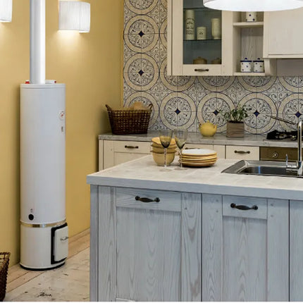 Bandini - Scaldabagno a legna verticale 80 litri ad uso interno - 2 anni di garanzia