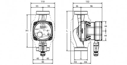 Lowara - Circolatore inverter 15-6/130 per riscaldamento - Modello: Ecocirc M