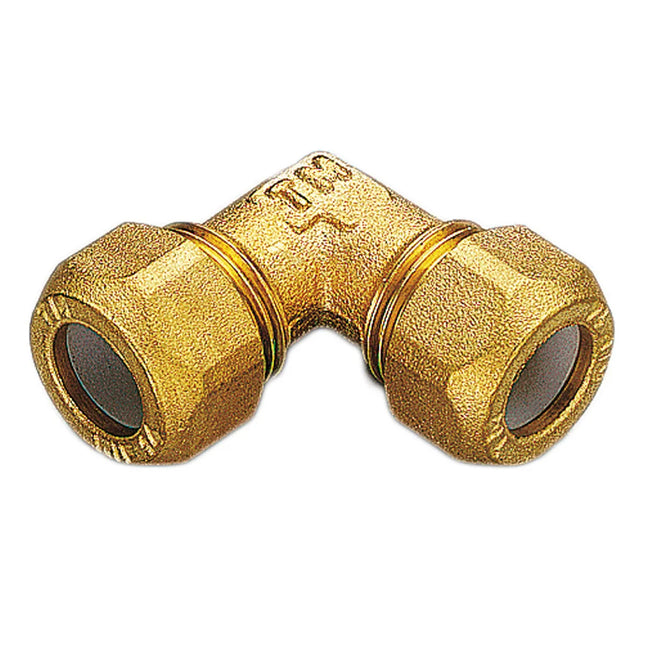 Gomito 2 Dadi Ø12 3/8" Per Rame Con Ogiva In Teflon