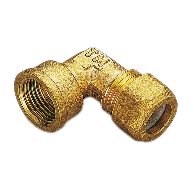 Gomito Femmina 3/4" Ø22 Per Rame Con Ogiva In Teflon