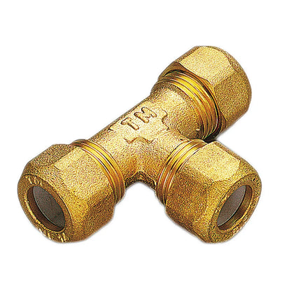 Tee 3 Dadi 1/2" Ø12 Per Rame Con Ogiva In Teflon
