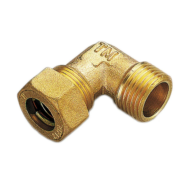 Gomito Maschio 1/2" Ø14 Per Rame Con Oring