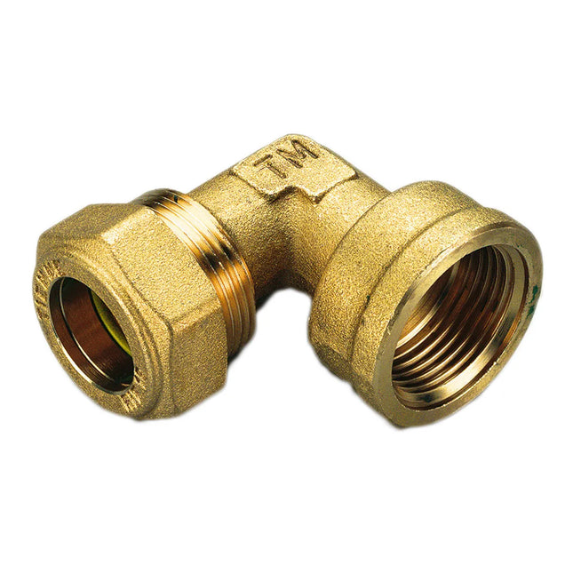 Gomito Femmina 1/2" Ø14 Per Rame Gas