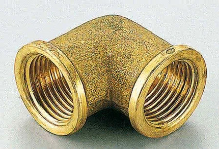 Gomito 11/2" Femmina-Femmina Ottone Giallo