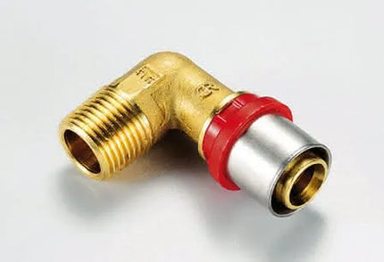 Tiemme - Raccordo/gomito maschio 11/2" ø50 per multistrato a pressare acqua