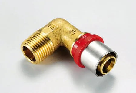 Tiemme - Raccordo/gomito maschio 11/2" ø50 per multistrato a pressare acqua