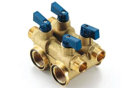 Tiemme - Collettore Doppio Solo Freddo 3/4" Con Uscite Da 1/2"