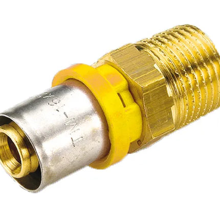 Tiemme - Raccordo Diritto/Niples Maschio 1/2" Ø20 Multistrato A Pressare Gas