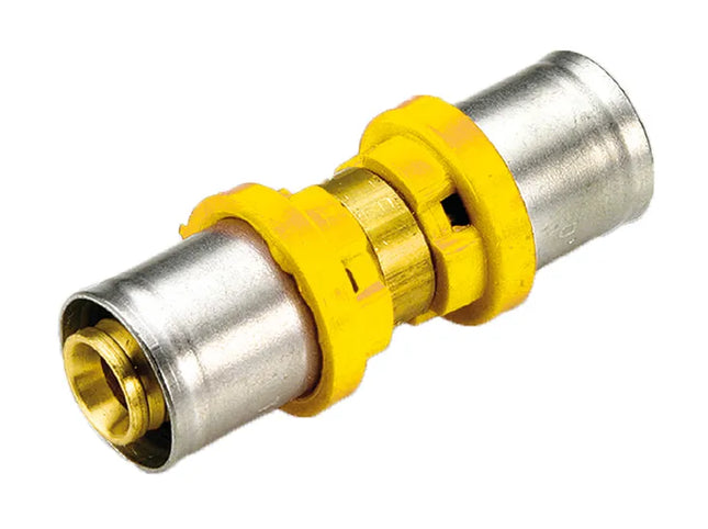 Tiemme - Raccordo Diritto/Niples Doppio Ridotto Ø26-16 Multistrato A Pressare Gas