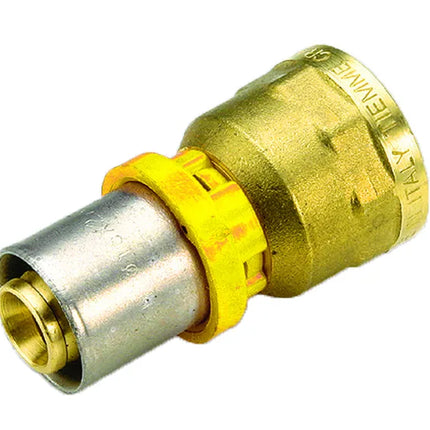 Tiemme - Raccordo Diritto/Niples Femmina 3/4" Ø26 Multistrato A Pressare Gas