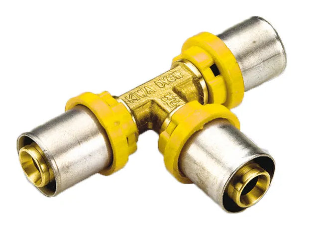 Tiemme - Raccordo A Tee Ridotto Ø26X20X26 Multistrato A Pressare Gas