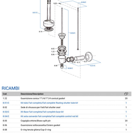 Its Todini - Kit Tubo Completo Per Batteria Fait