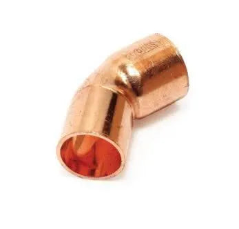 Curva Ø22 Maschio-Femmina 45° Rame A Saldare