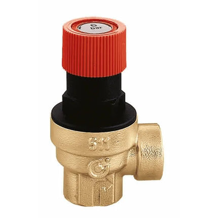 Caleffi - Valvola Di Sicurezza Ordinaria Femmina/Femmina 1/2" - 1,5 Bar Art. 513415