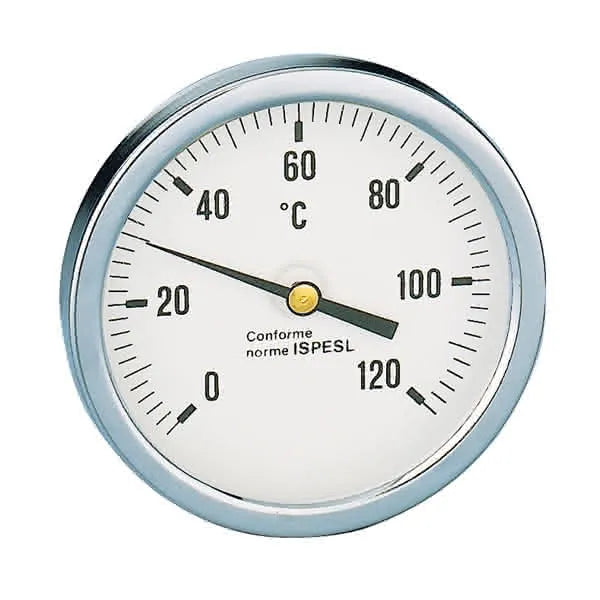 Caleffi - Termometro Attacco Posteriore 1/2" L. 100 Mm - 0-120° Art. 688010