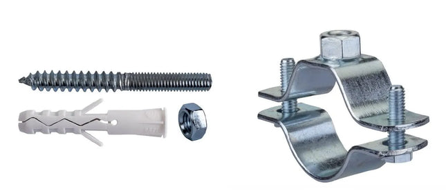 Collare 21/2" Zincato Con Tassello - Modello: 830