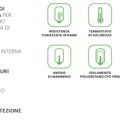 Bandini-Braun - Scaldabagno Elettrico Verticale Da 80 Litri Termoelettrico Destro - Garanzia 2 Anni