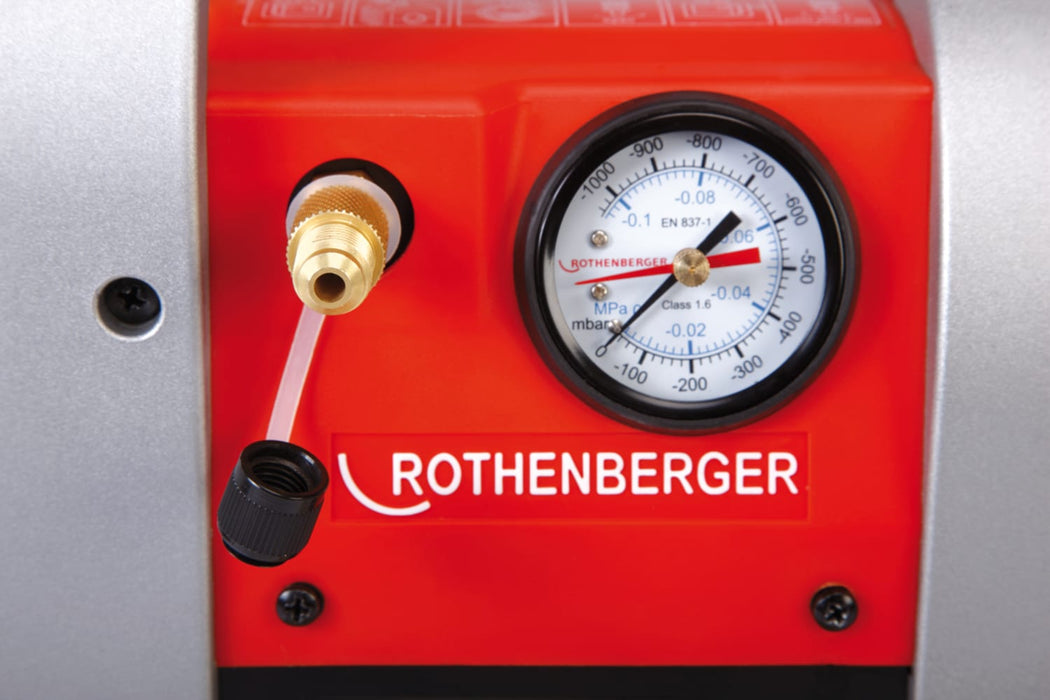 Rothenberger - Pompa Per Vuoto bistadio ROAIRVAC 1.5 42 L/min Con Vacuometro