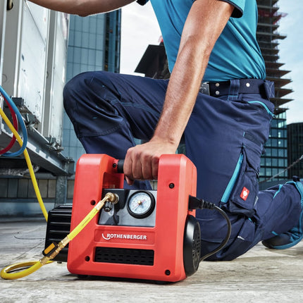 Rothenberger - Pompa/Motore Per Vuoto 42 Litri Con Vacuometro